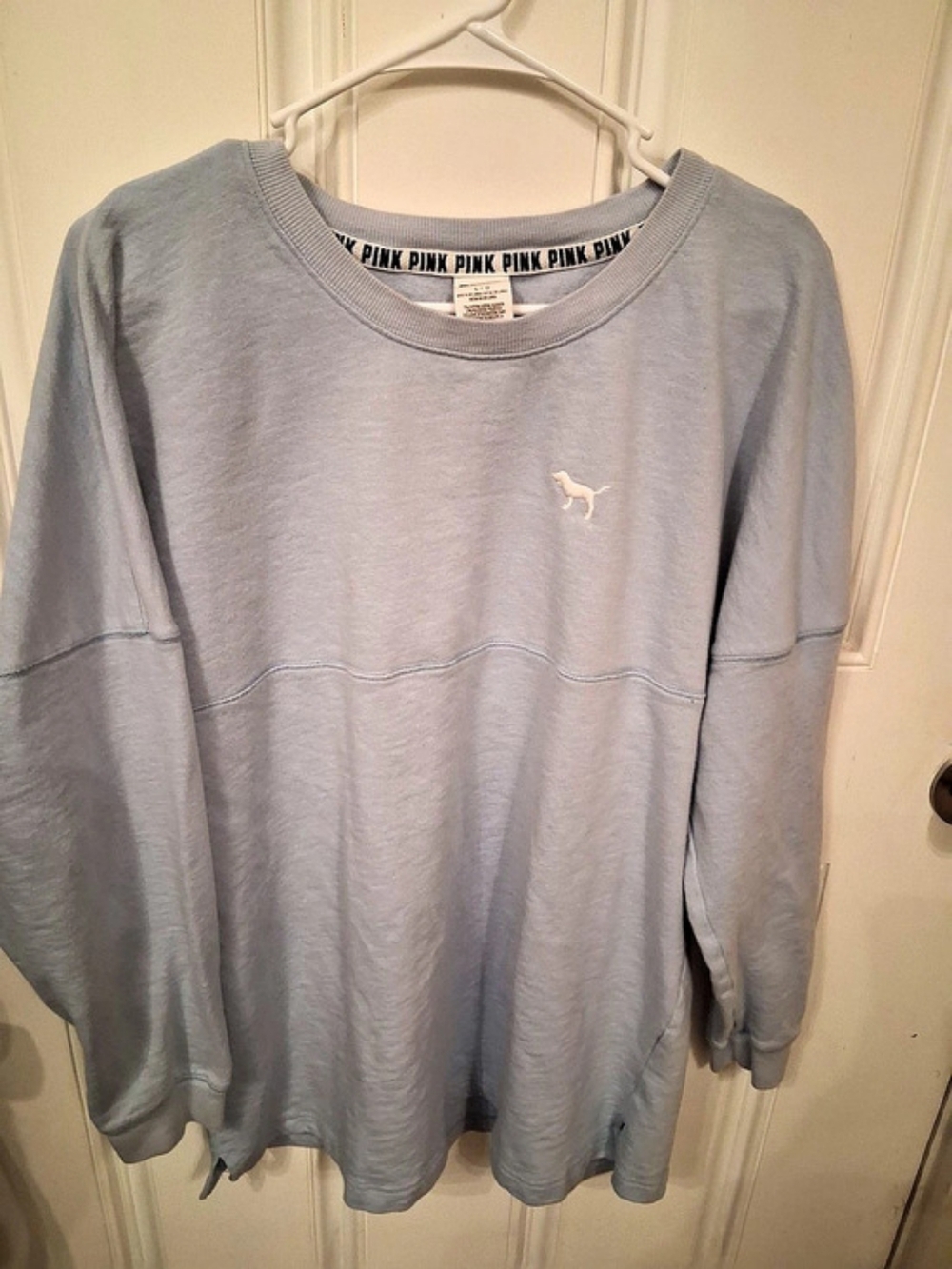 PINK Floral Graphic Sweatshirt Size Large